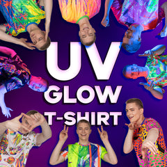 Neon Pink T-Shirt Glow in Ultraviolet Fluorescent Ulia