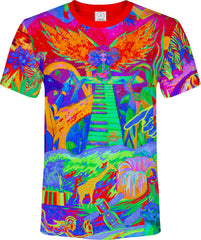 Neon Element T Shirt Glow in UV Fluorescent Ulia And Team