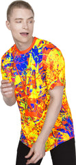 Neon Orange T-Shirt Glow in UV Fluorescent Ginger Bees