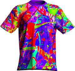 Fluorescent T-Shirt Glow in UV Fluorescent New Reality