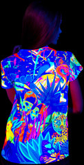 aofmoka Neon Travel Sky Wonder Graphic YouTube Animals Printed Funny Tee Shirt