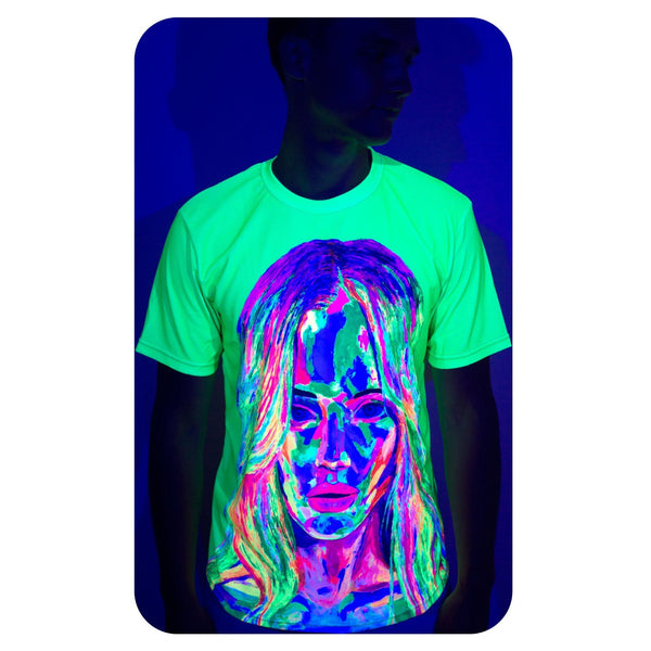 Acid Rave Shirt Men Glow in Ultraviolet Fluorescent Obramovich ts11