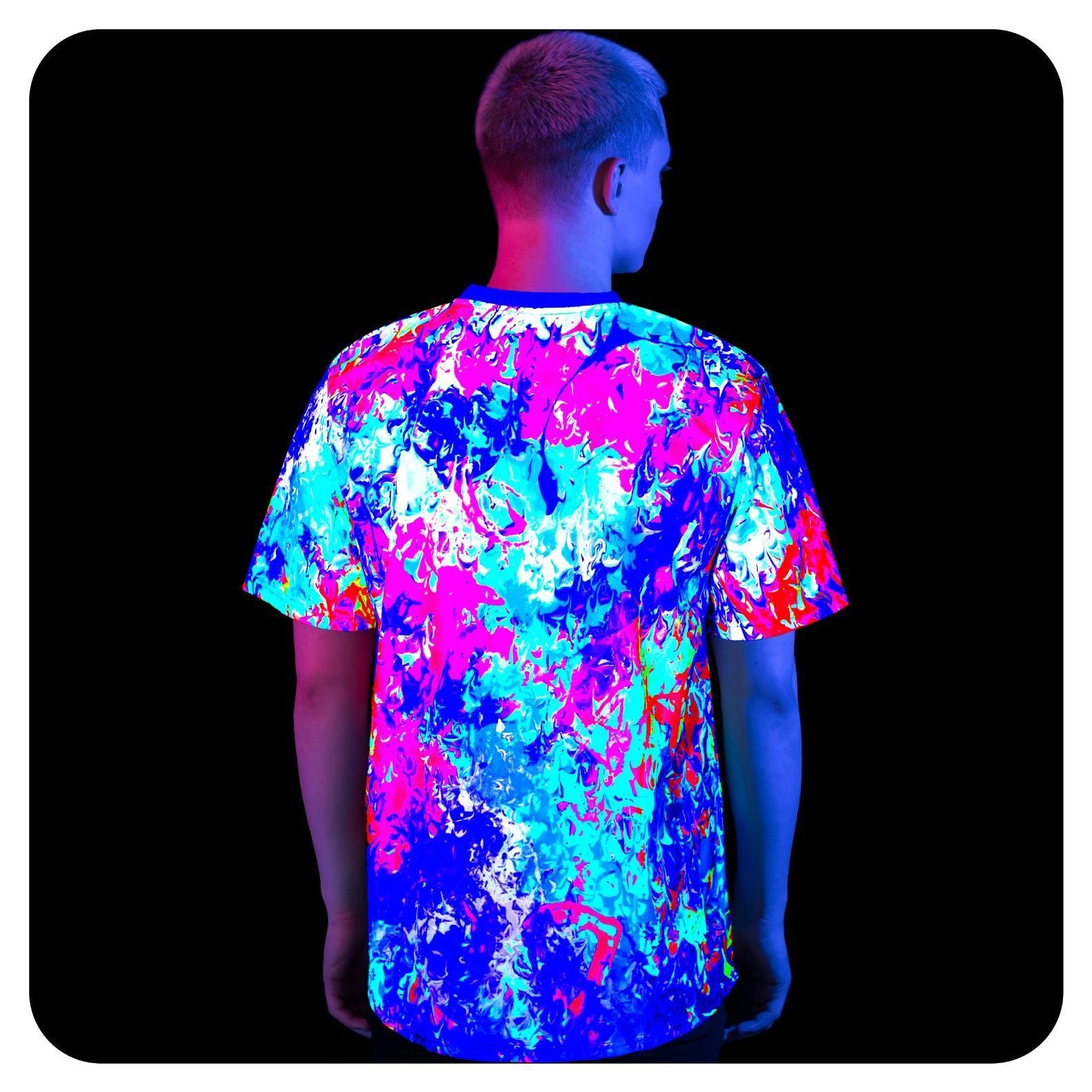Black Light Clothing Glow in UV Fluorescent Moka Creation ts40