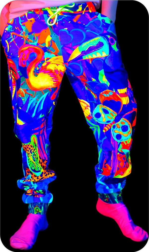 Blacklight Joogers for Party Neon Blacklight Handmade Art Print Lion Jungle pm13