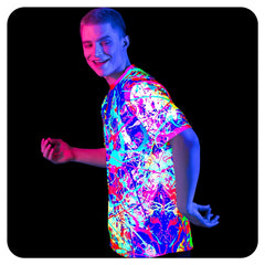 Blacklight T Shirt Designs Man Glow in UV Fluorescent Ginger Bees ts37