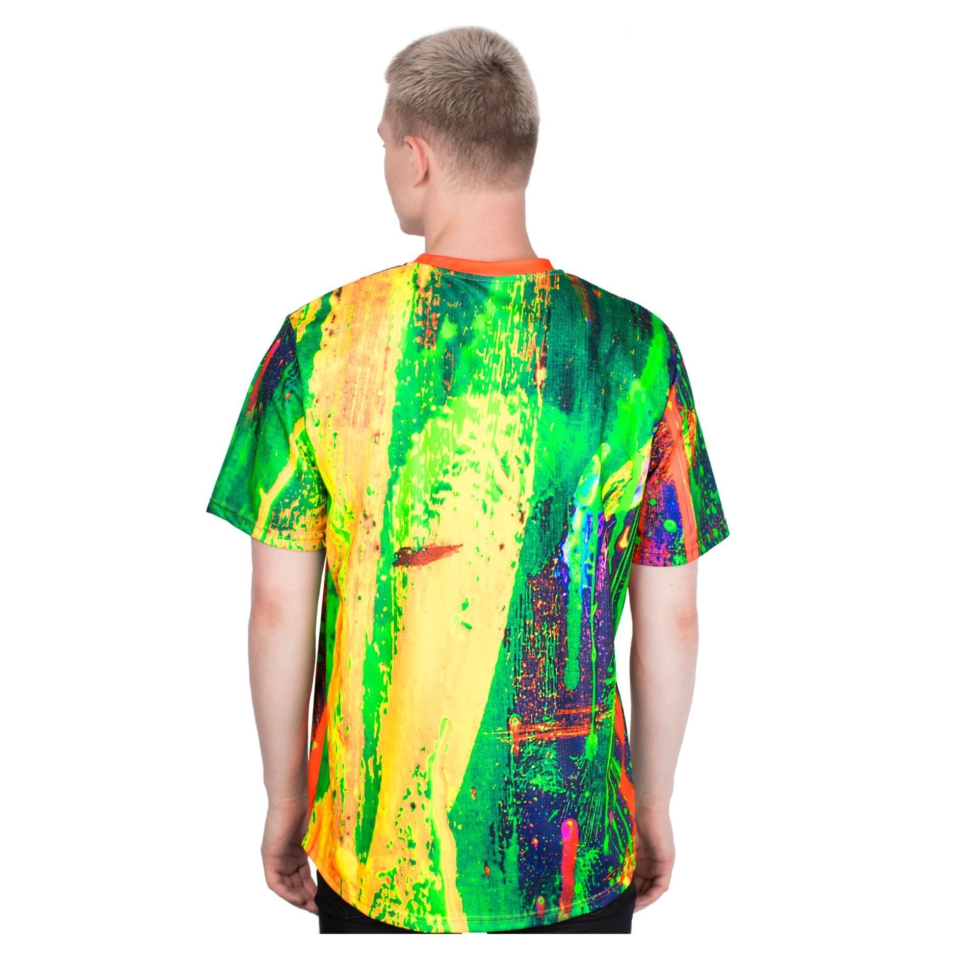 Neon Colors T Shirts Online Glow in UV Fingerprint ts26