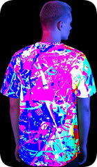 Neon Green Shirt Plus Size Glow in UV Fluorescent Your Rainbow ts34