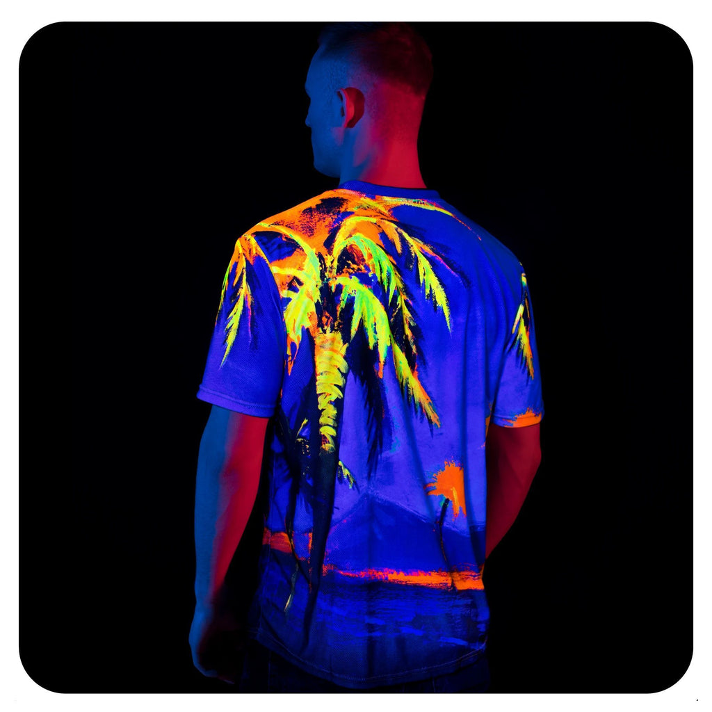 Neon Paradise Men Hawaiian Shirts