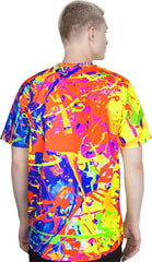 Psychedelic Neon Festival Clothing Glow in UV Fluorescent Your Rainbow ts34
