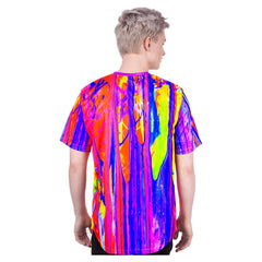 Rave Shirt Designs for Men With Neon Shirt Glow in UV Acid Cream ts25