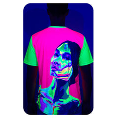 UV Light Shirts Glow in Ultraviolet Fluorescent Ulia ts10